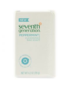 Seventh Generation Cleansing Bar Soap Peppermint - 4.2 oz - Case of 3