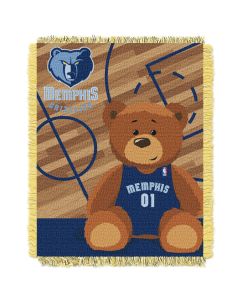 The Northwest Company Grizzles  Baby 36x46 Triple Woven Jacquard Throw - Half Court Series