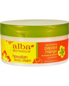Alba Botanica Hawaiian Spa Body Cream Papaya Mango - 6.5 oz