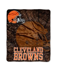 The Northwest Company BROWNS "Roll Out" 50"x60" Raschel Throw (NFL) - BROWNS "Roll Out" 50"x60" Raschel Throw (NFL)