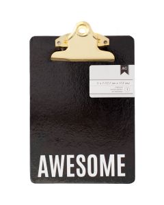 American Crafts Mini Clipboard 5"X7"-Awesome