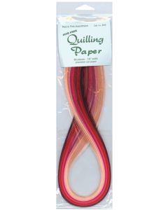 Lake City Craft Quilling Paper .125" 80/Pkg-Red & Pink (8 Colors) - Quilling Paper .125" 80/Pkg-Red & Pink (8 Colors)