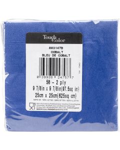Creative Converting Beverage Napkins 5"X5" 50/Pkg-Cobalt