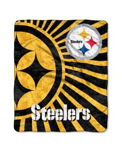 The Northwest Company Steelers  50x60 Sherpa Throw - Strobe Series