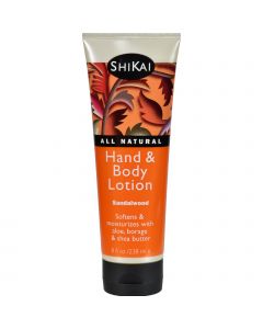 Shikai Products Shikai All Natural Hand And Body Lotion Sandlewood - 8 fl oz