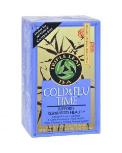 Triple Leaf Tea Cold and Flu Time - 20 Tea Bags - Case of 6