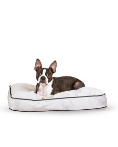 Tufted Pillow Top Pet Bed - K&H Pet Products Ultra Memory Round Pet Cuddle Nest Blue 19" x 19" x 3"