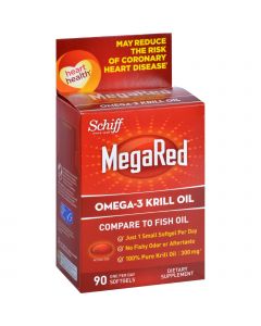 Schiff Vitamins Omega 3 Krill Oil - MegaRed - 300 mg - 90 Softgels