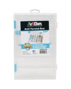 Artbin Tarnish Inhibitor Solutions Box 6-12 Compartments-11"X7"X1.75" Translucent