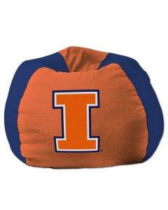 The Northwest Company Illinois 96" Bean Bag (College) - Illinois 96" Bean Bag (College)