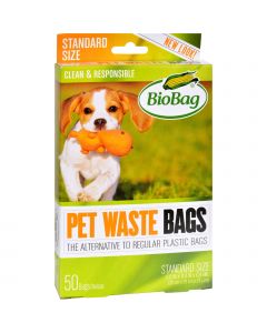 BioBag Dog Waste Bags - 50 Count - Case of 12