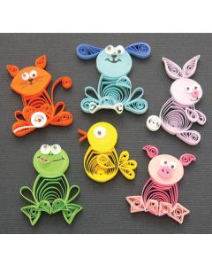 Quilled Creations Quilling Kit-Animal Buddies