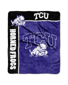 The Northwest Company TCU "School Spirit" 50"x60" Raschel Throw (College) - TCU "School Spirit" 50"x60" Raschel Throw (College)