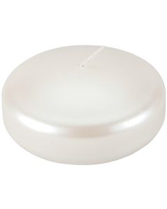 Darice Floating Candle Disk 3" Bulk-Pearlescent White
