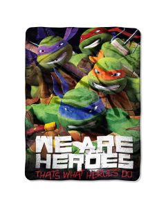 The Northwest Company Nic TMNT We Are Heroes Entertainment 46x60 Micro Raschel Throw