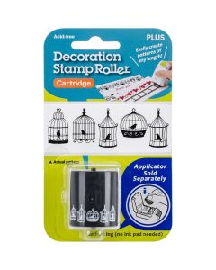 Plus Corporation Decoration Stamp Roller-Birdcages