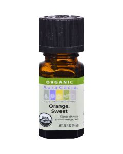 Aura Cacia Organic Orange Sweet - .25 oz