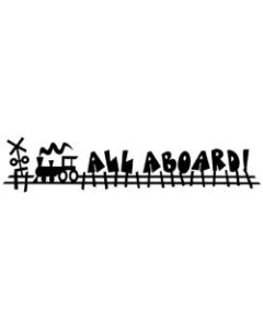 Scrapbook 101 Cardstock Laser Die-Cut Border 2.5"X12"-All Aboard