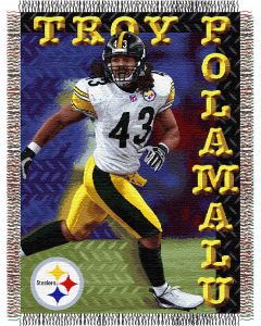 The Northwest Company Troy Polamahu - Steelers "Players" 48"x 60" Tapestry Throw (NFL) - Troy Polamahu - Steelers "Players" 48"x 60" Tapestry Throw (NFL)