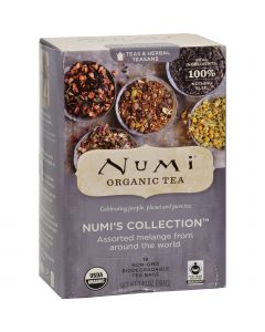 Numi Tea Numi Numi's Collection Assorted Melange - 18 Tea Bags - Case of 6