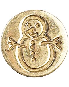 Manuscript Pen Decorative Sealing Coin .75"-Snowman