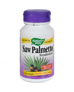 Nature's Way Saw Palmetto Standardized - 60 Softgels