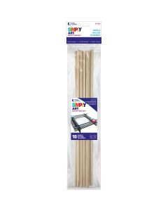 Loew-Cornell Simply Art Wood Dowels 12"-Natural 1/4" 10/Pkg