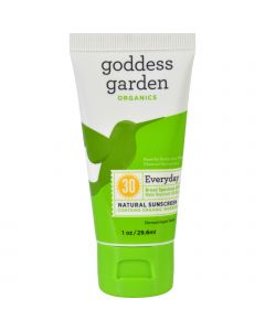 Goddess Garden Organic Sunscreen Counter Display - Tube - 1 oz - Case of 20