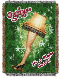 The Northwest Company Xmas Store Holiday Leg Lamp Entertainment 48x60 Tapestry Throw
