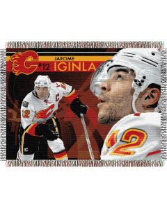 The Northwest Company Jarome Iginla - Flames 48"x 60" Tapestry Throw (NHL) - Jarome Iginla - Flames 48"x 60" Tapestry Throw (NHL)