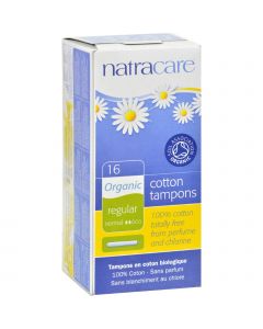 Natracare 100% Organic Cotton Tampons Regular w/ applicator - 16 Tampons