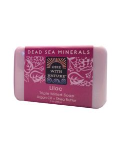 One With Nature Triple Milled Soap Bar - Lilac - 7 oz