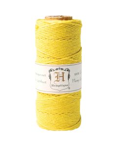 Hemptique Hemp Cord Spool 20lb 205'-Yellow