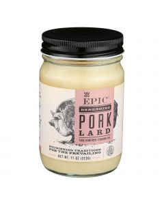 Epic Animal Oil - Pork Lard - Case of 6 - 11 oz.
