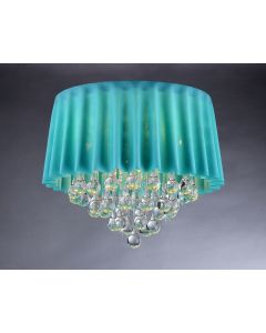Warehouse of Tiffany Sky Blue Curtain Crystal Chandelier