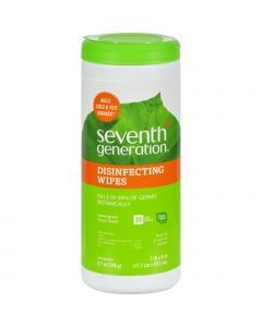 Seventh Generation Disinfecting Wipes - Multi Surface Lemongrass Citrus - 35 ct - Case of 12