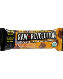 Raw Revolution Bar - Organic - Super Food - Chnk PBt Choc - 1.6 oz - 1 Case