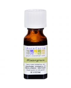 Aura Cacia Pure Essential Oil Wintergreen - 0.5 fl oz