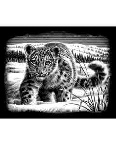 Reeves Silver Scraperfoil Kit 8"X10"-Snow Leopard