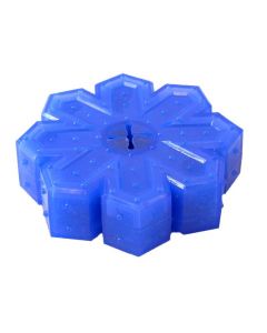 Hugs Pet Products Arctic Freeze Snowflake Dog Toy Blue 4.5" x 4.5" x 1.5"
