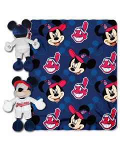 The Northwest Company Indians  -Disney 40x50 Fleece Throw w/ 14" Plush Mickey Hugger