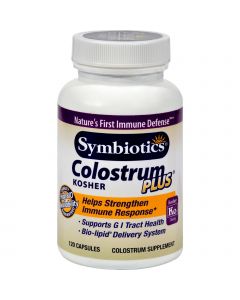 Symbiotics Colostrum Plus Kosher - 120 Capsules