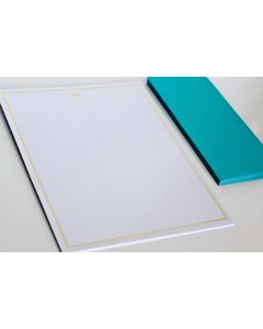 Teresa Collins Studio Gold Foiled Stationery 8.5"X11" 12/Pkg-Heart