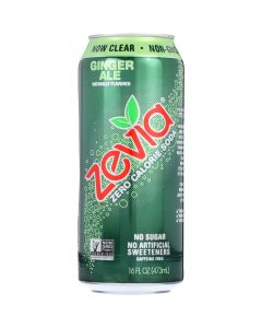 Zevia Soda - Zero Calorie - Ginger Ale - Tall Girls Can - 16 oz - case of 12