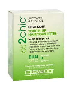 Giovanni Hair Care Products Touch Up Hair Towelette - 2Chic Ultra Moist - 10 ct