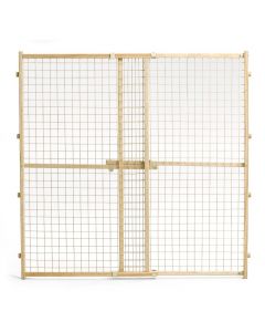 Midwest Wood Gate with Wire Mesh Wood 29" - 50" x 44"