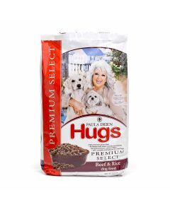 Hugs Pet Products Paula Dean Premium Select Dog Food Beef and Rice 22.5 lbs. 25.25" x 16.25" x 3.75"