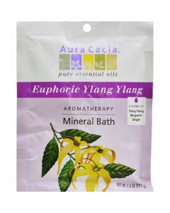 Aura Cacia Aromatherapy Mineral Bath Euphoria - 2.5 oz - Case of 6