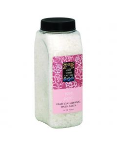 One With Nature Bath Salts - Dead Sea Mineral - Rose Petal - 32 oz