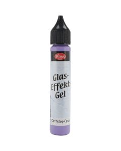 Viva Decor Glass Effect Gel 25ml-Orchid Opaque